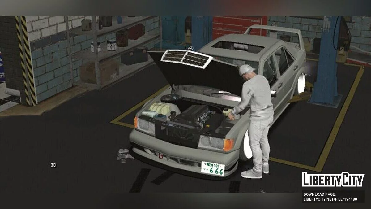 Mercedes-Benz W201 190E EVO II Custom / GTA San Andreas (iOS, Android)