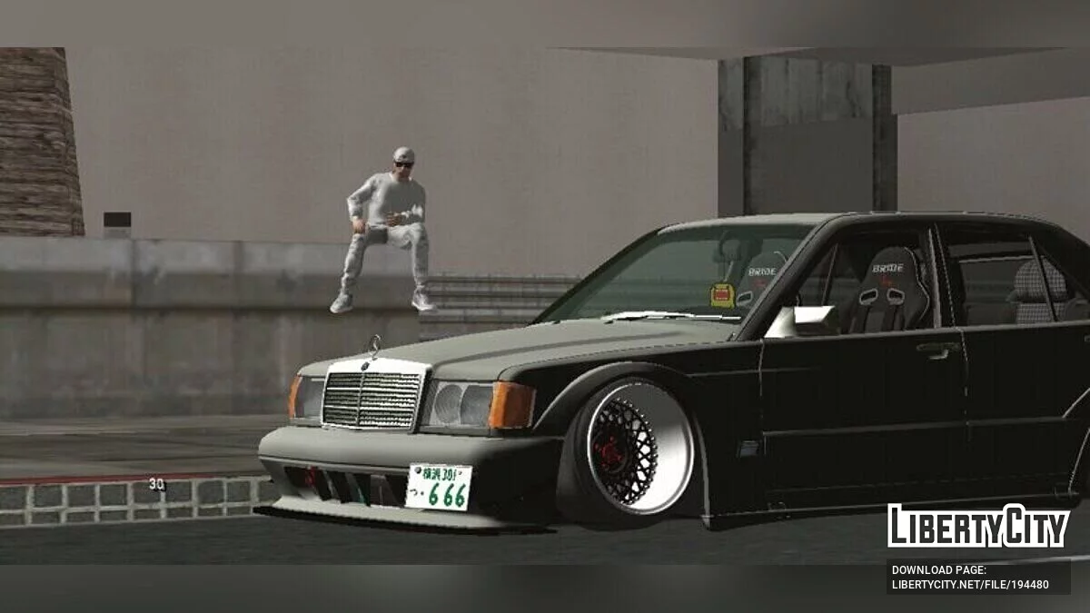 Mercedes-Benz W201 190E EVO II Custom / GTA San Andreas (iOS, Android)