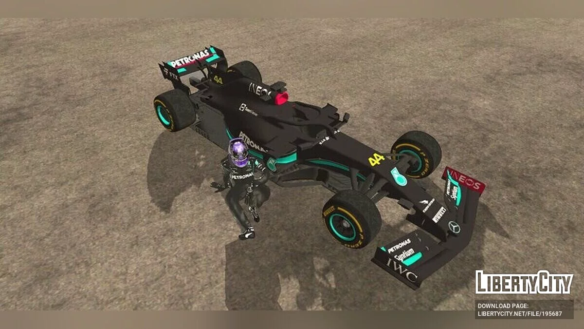 Mercedes-AMG F1 W12 with 2023 Livery / GTA San Andreas (iOS, Android)