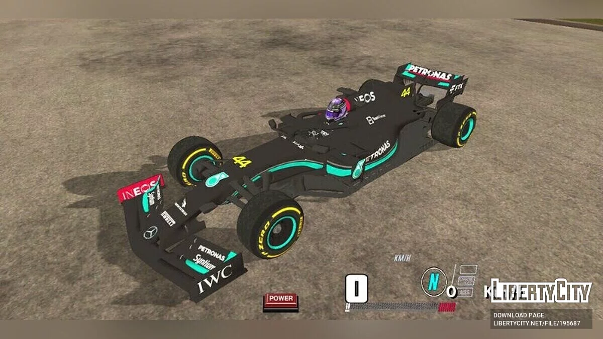 Mercedes-AMG F1 W12 with 2023 Livery / GTA San Andreas (iOS, Android)