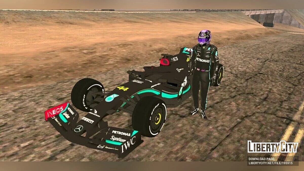 Mercedes-AMG F1 W12 With 2023 Livery / GTA San Andreas (iOS, Android)