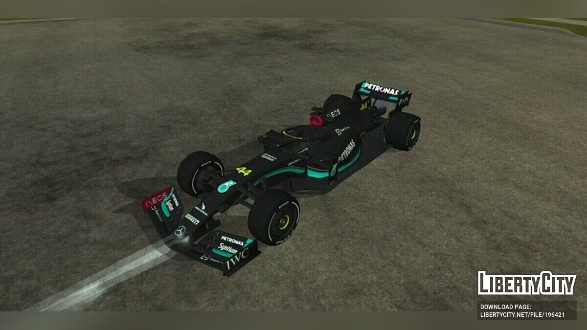 Скачать Mercedes-AMG F1 W12 with 2023 + Льюис Хэмилтон для GTA San Andreas  (iOS, Android)