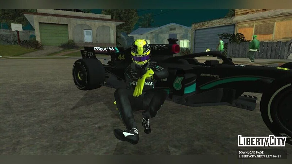 Mercedes-AMG F1 W12 with 2023 + Льюис Хэмилтон / GTA San Andreas (iOS, Android)