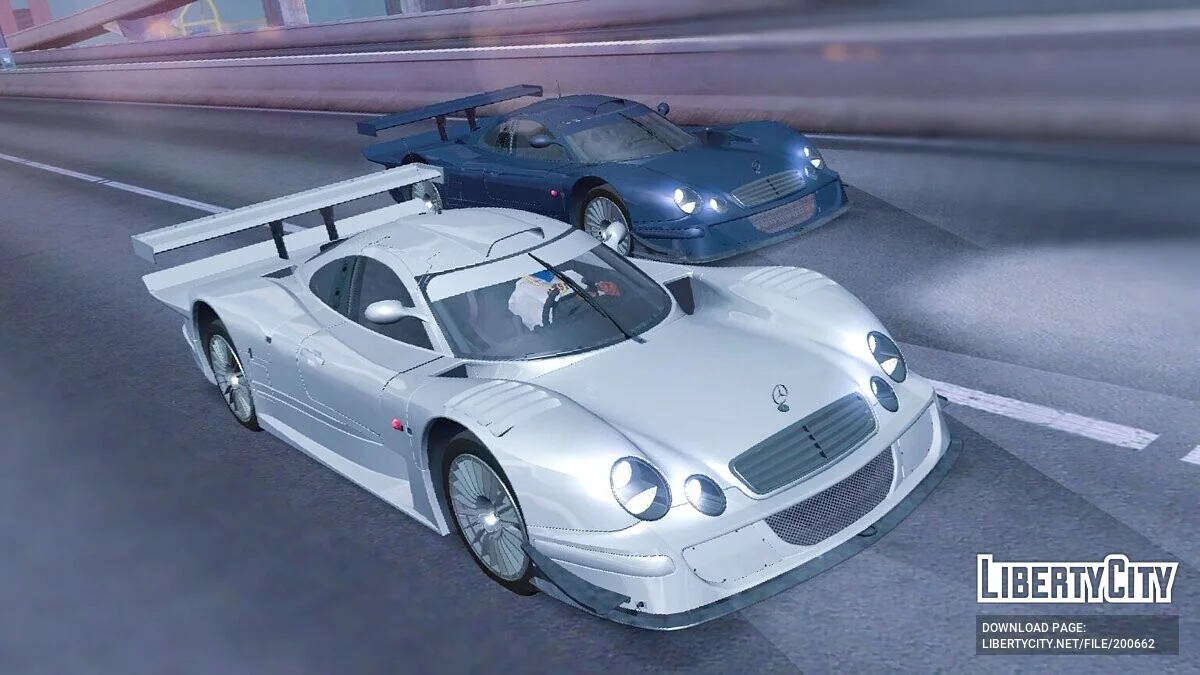 Mercedes-Benz CLK GTR (DFF ONLY) / GTA San Andreas (iOS, Android)