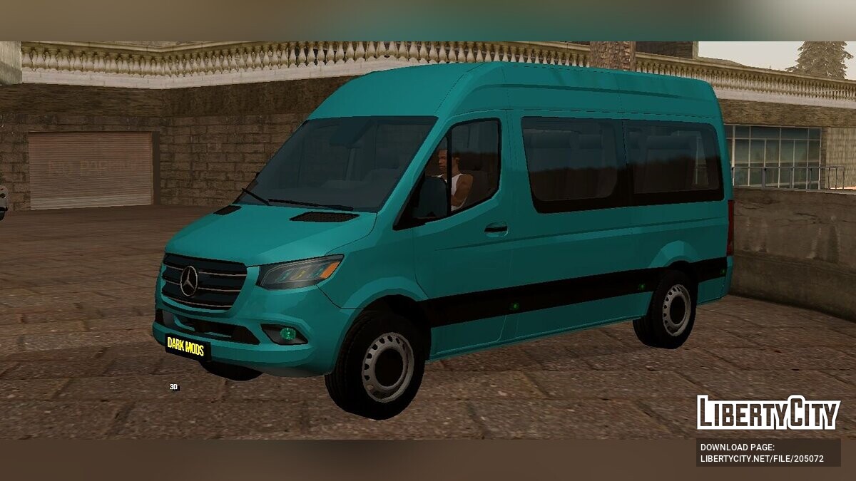 Скачать Mercedes-Benz Sprinter Van (только DFF) для GTA San Andreas (iOS,  Android)