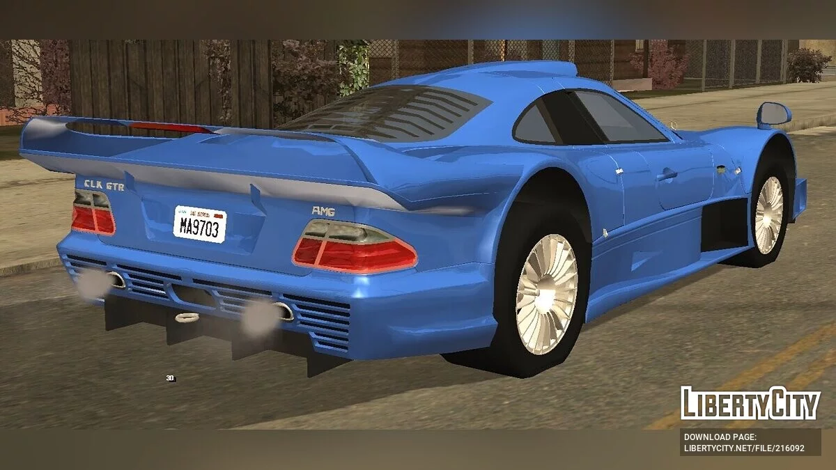 Mercedes-Benz CLK GTR Straßenversion '98 - (только DFF) / GTA San Andreas (iOS, Android)