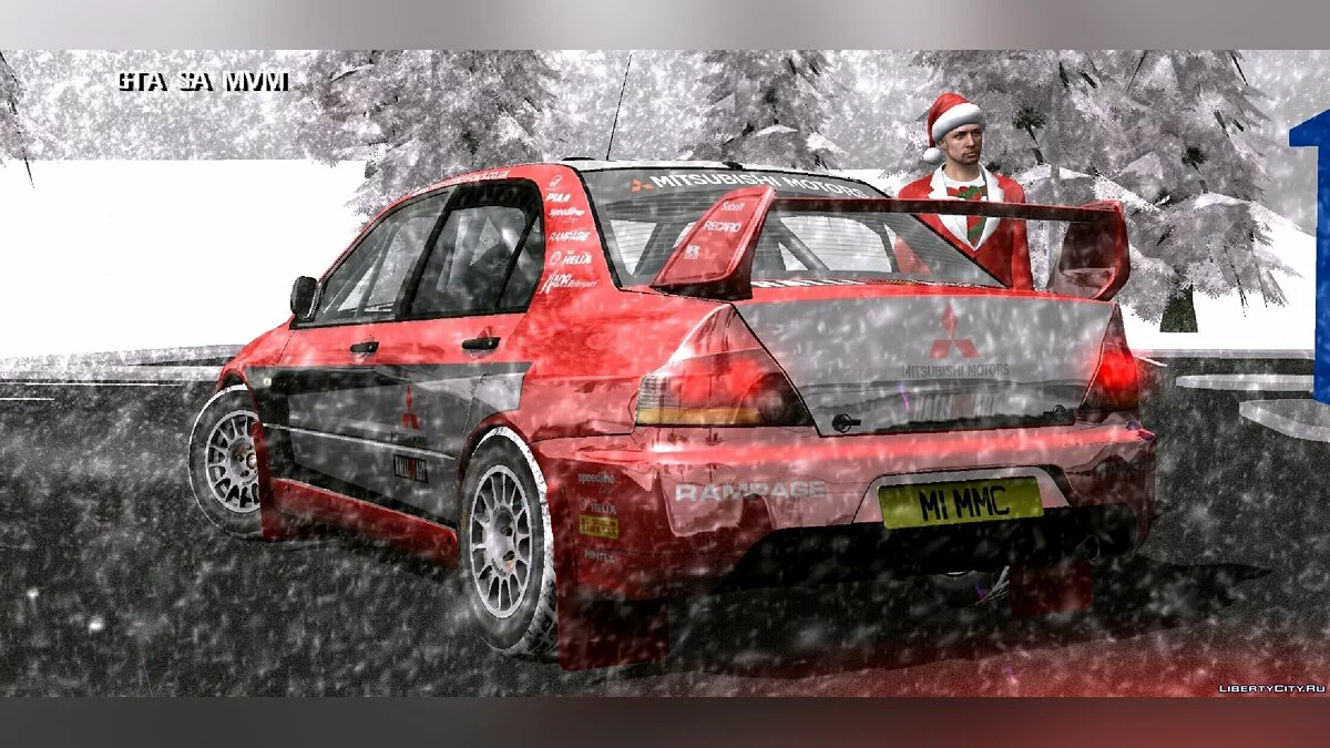 Mitsubishi Lancer Rally + винилы / GTA San Andreas (iOS, Android)