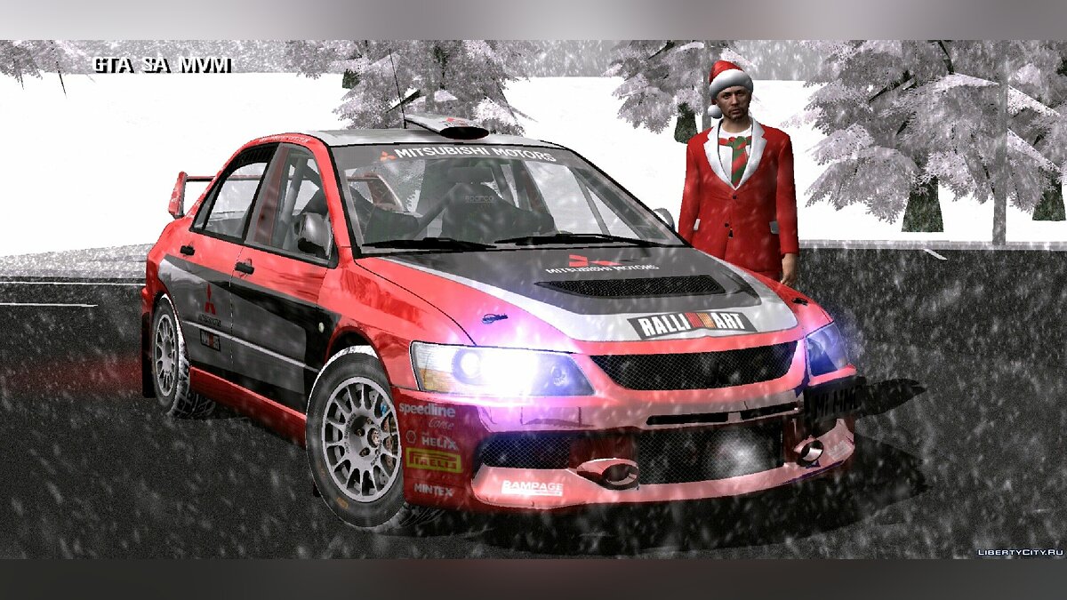 Скачать Mitsubishi Lancer Rally + винилы для GTA San Andreas (iOS, Android)