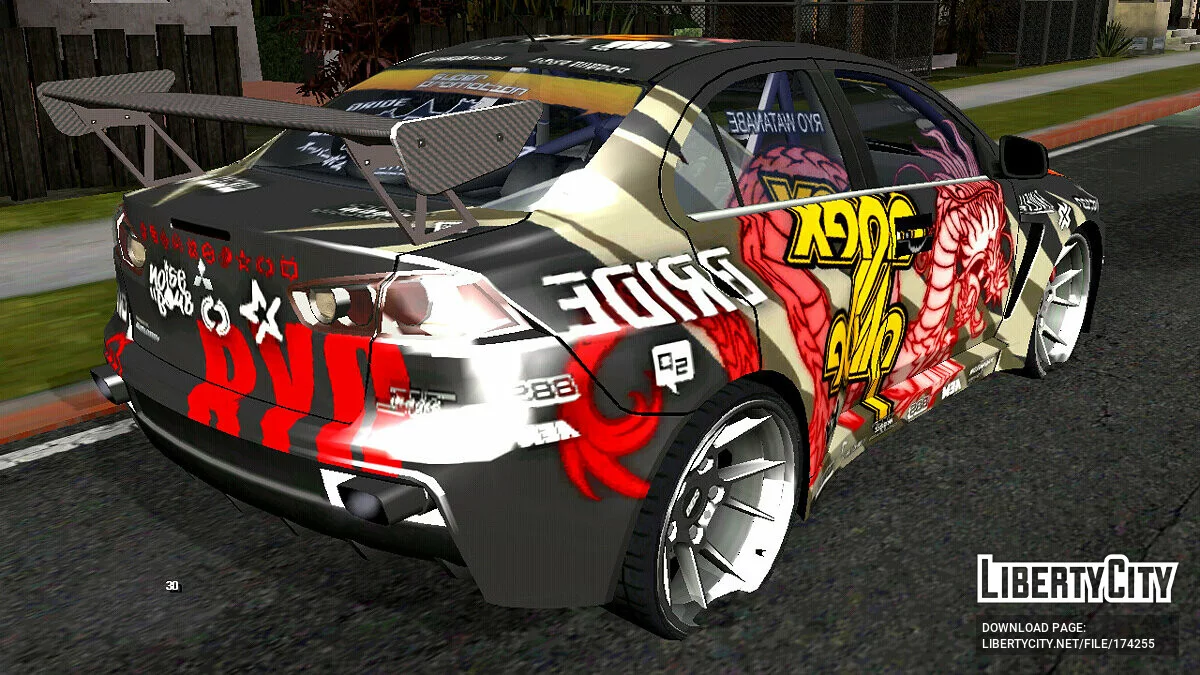 Mitsubishi Lancer Evolution X Glide / GTA San Andreas (iOS, Android)
