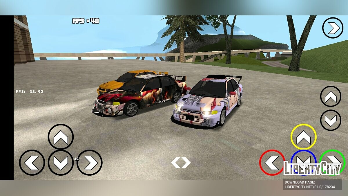 Скачать Mitsubishi Lancer Evolution 3 тюнингованный (DFF Only) для GTA San  Andreas (iOS, Android)