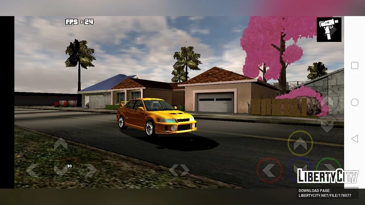 Mitsubishi Lancer Evolution 5 / GTA San Andreas (iOS, Android)