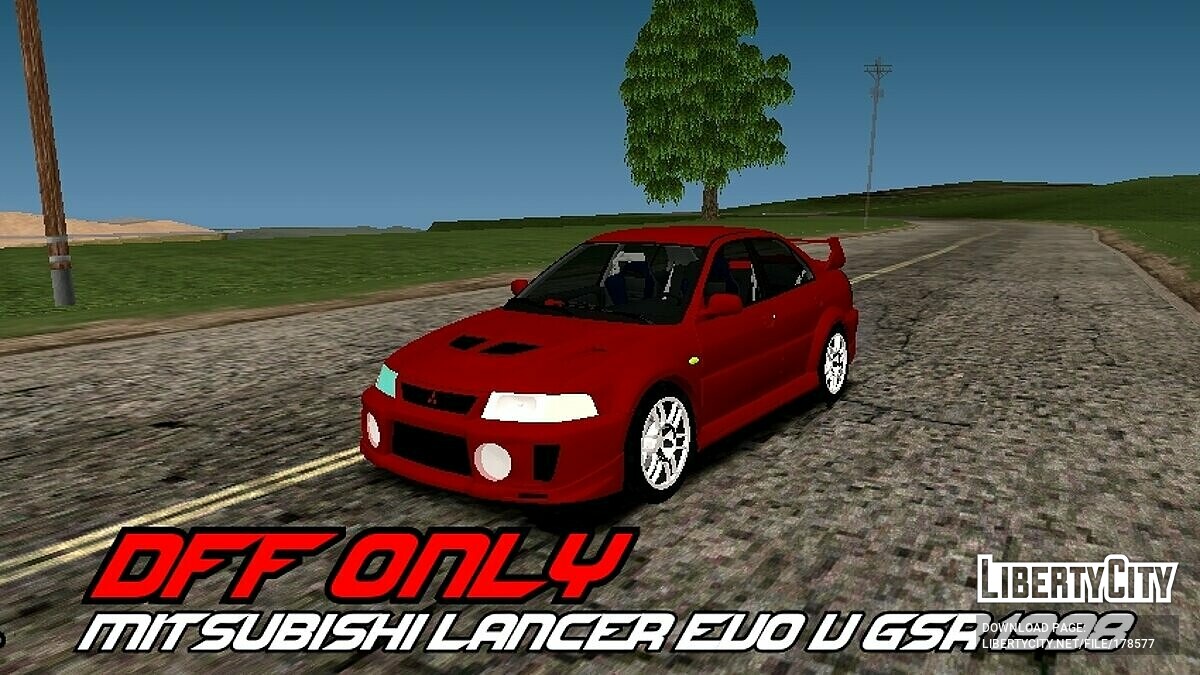 Скачать Mitsubishi Lancer Evolution 5 для GTA San Andreas (iOS, Android)