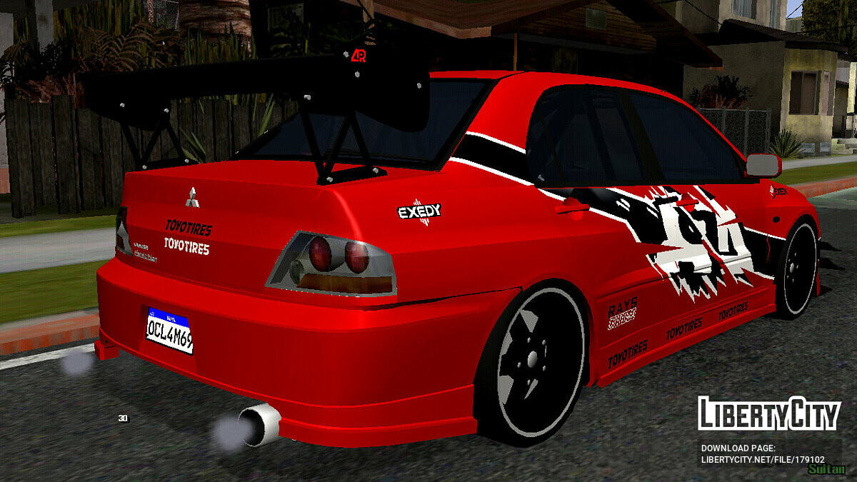 Скачать Mitsubishi Lancer IX Tokyo Drift (только DFF) для GTA San Andreas  (iOS, Android)