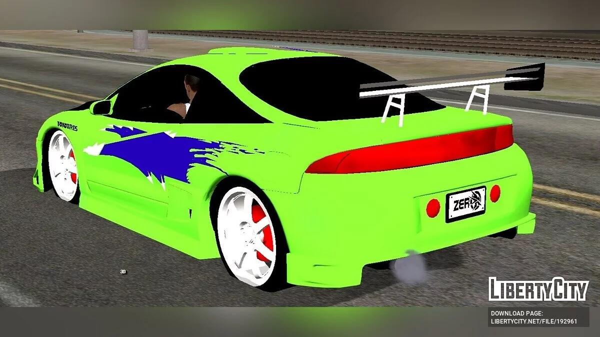 Mitsubishi Eclipse Fast And Furious Edition (только DFF) / GTA San Andreas (iOS, Android)