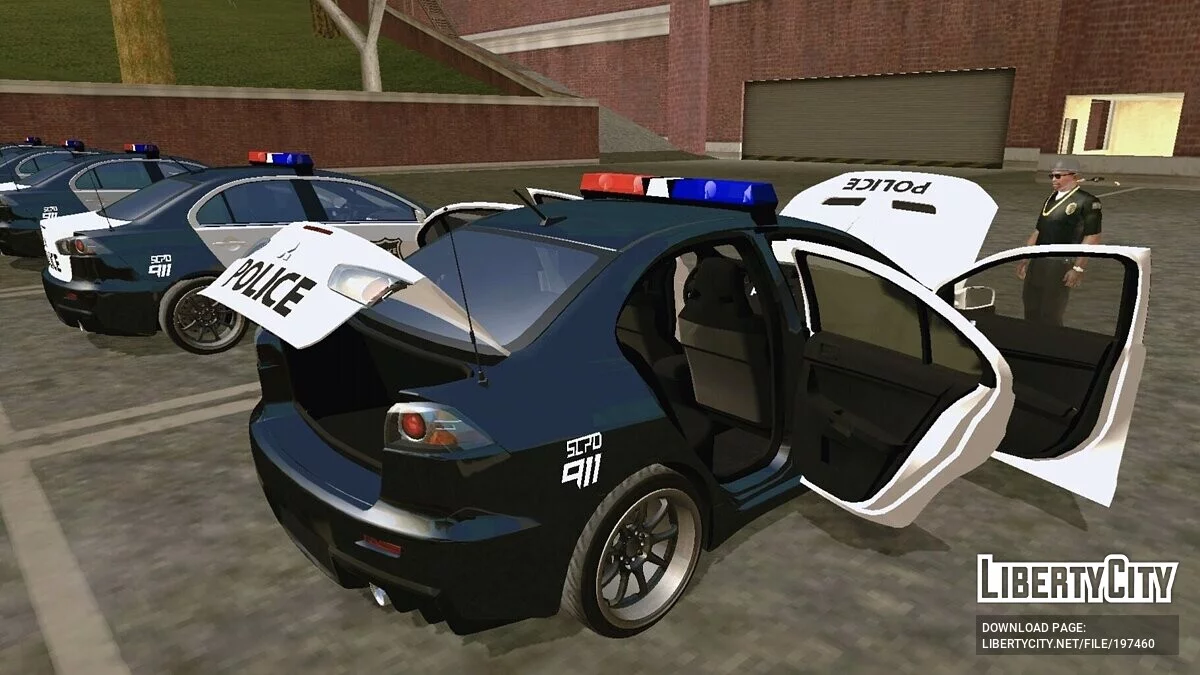 Полиция Mitsubishi Lancer Evo X (только DFF) / GTA San Andreas (iOS, Android)
