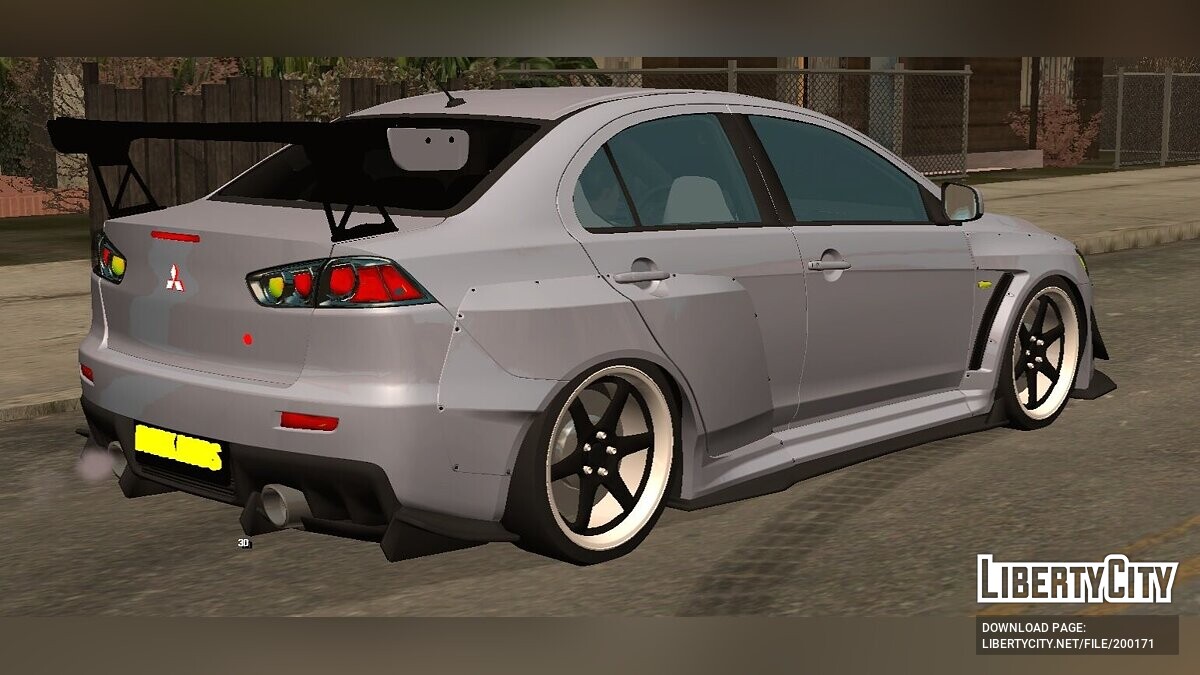 Скачать Mitsubishi Evo (только DFF) для GTA San Andreas (iOS, Android)