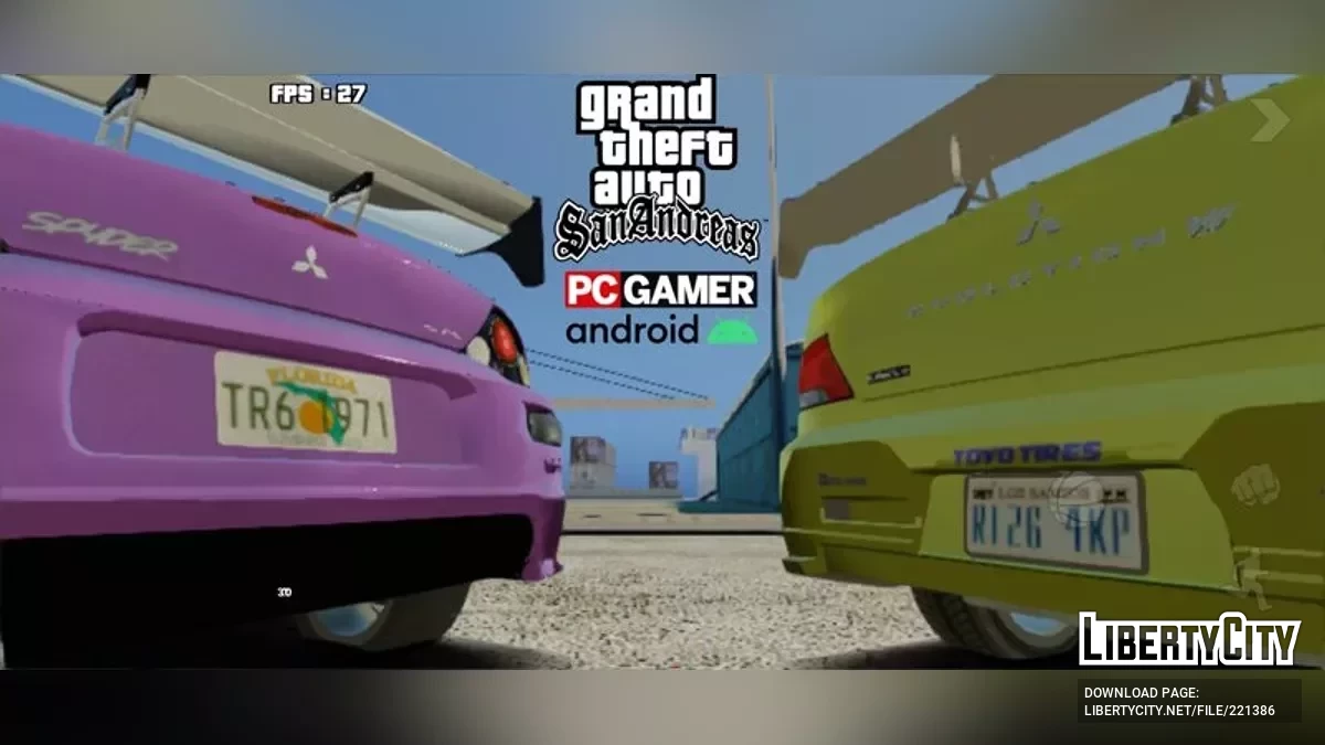 Mitsubishi Eclipse 2002 Spyder / GTA San Andreas (iOS, Android)