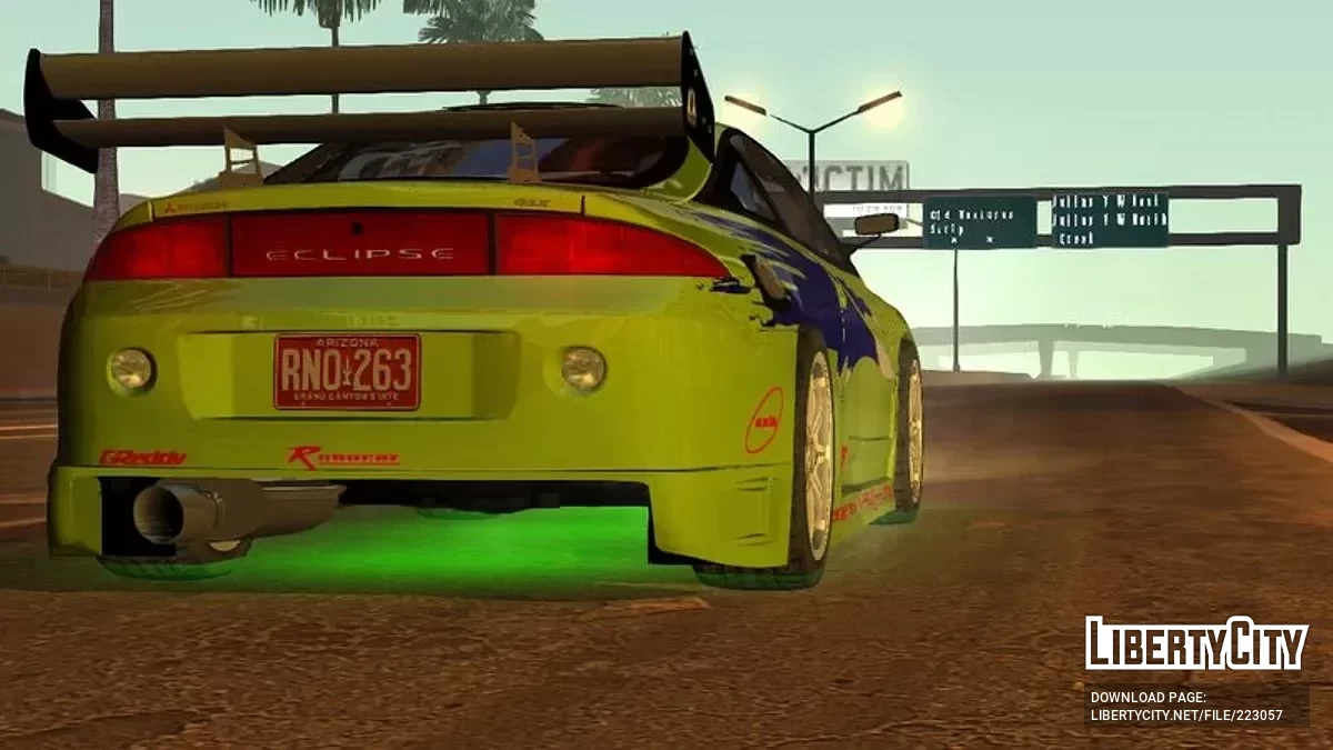 Mitsubishi Eclipse The Fast And The Furious + звуки / GTA San Andreas (iOS, Android)