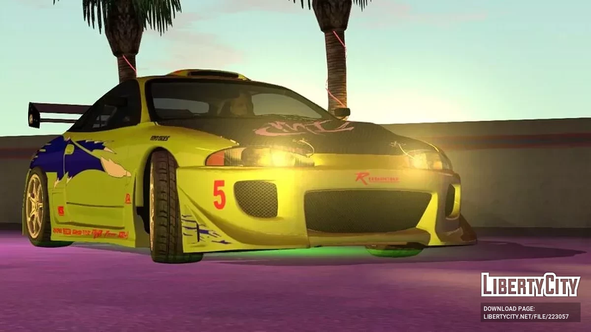 Mitsubishi Eclipse The Fast And The Furious + звуки / GTA San Andreas (iOS, Android)