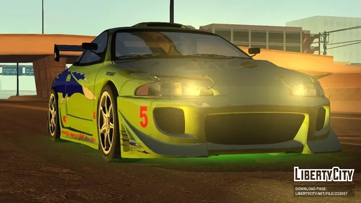 Mitsubishi Eclipse The Fast And The Furious + звуки / GTA San Andreas (iOS, Android)