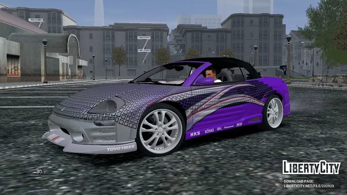 2003 Mitsubishi Eclipse Spyder GTS / GTA San Andreas (iOS, Android)