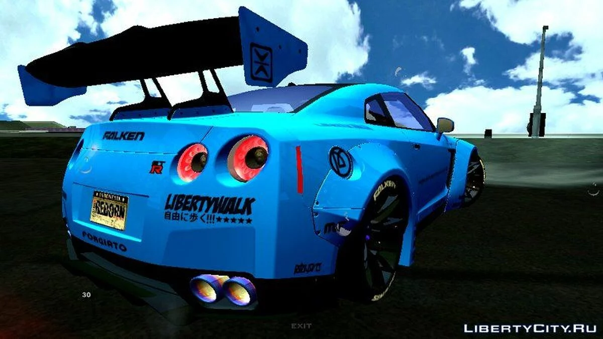 Nissan GTR R35 Premium Liberty Walks / GTA San Andreas (iOS, Android)