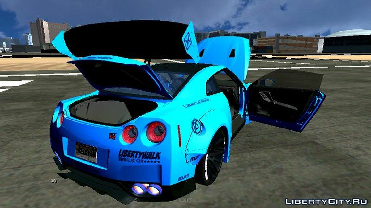 Скачать Nissan GTR R35 Premium Liberty Walks для GTA San Andreas (iOS,  Android)