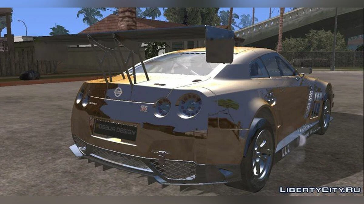 2014 Nissan GT-R R35 GT3 / GTA San Andreas (iOS, Android)