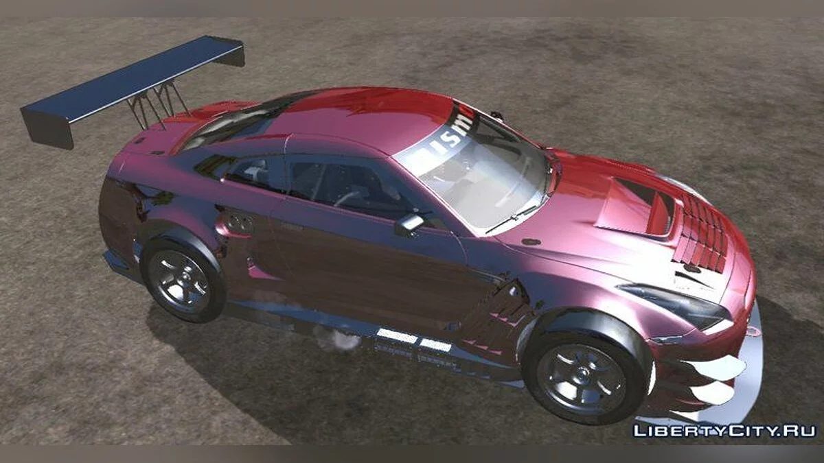 2014 Nissan GT-R R35 GT3 / GTA San Andreas (iOS, Android)