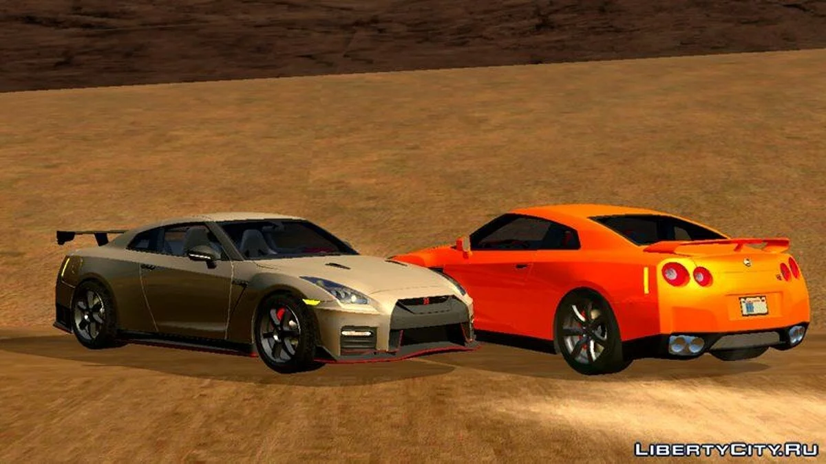 Nissan GT-R 35: Premium 2011 & Nismo 2018 (только DFF) / GTA San Andreas (iOS, Android)