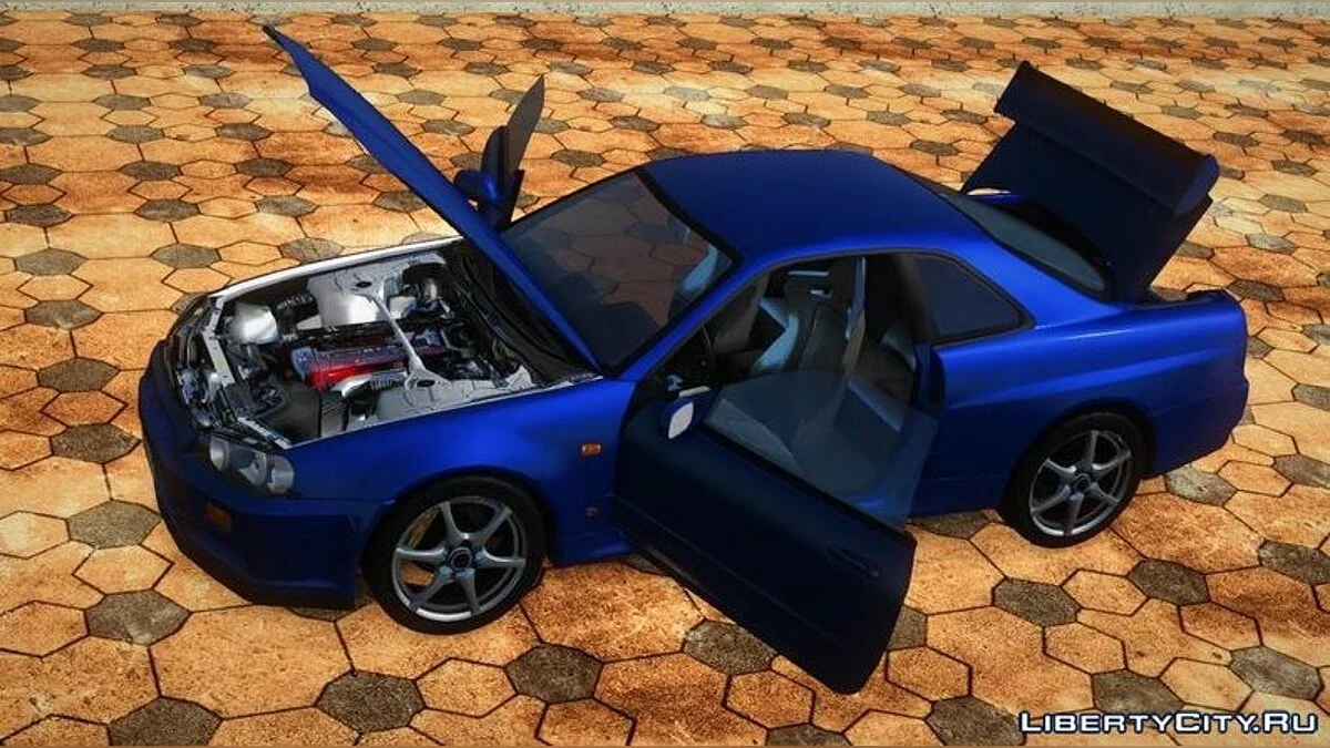 Nissan Skyline R34 / GTA San Andreas (iOS, Android)