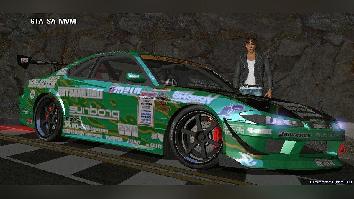 Скачать Nissan Silvia + Винилы для GTA San Andreas (iOS, Android)