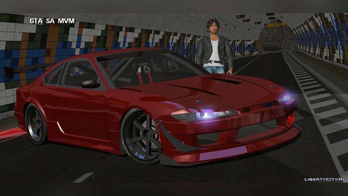 Скачать Nissan Silvia + Винилы для GTA San Andreas (iOS, Android)