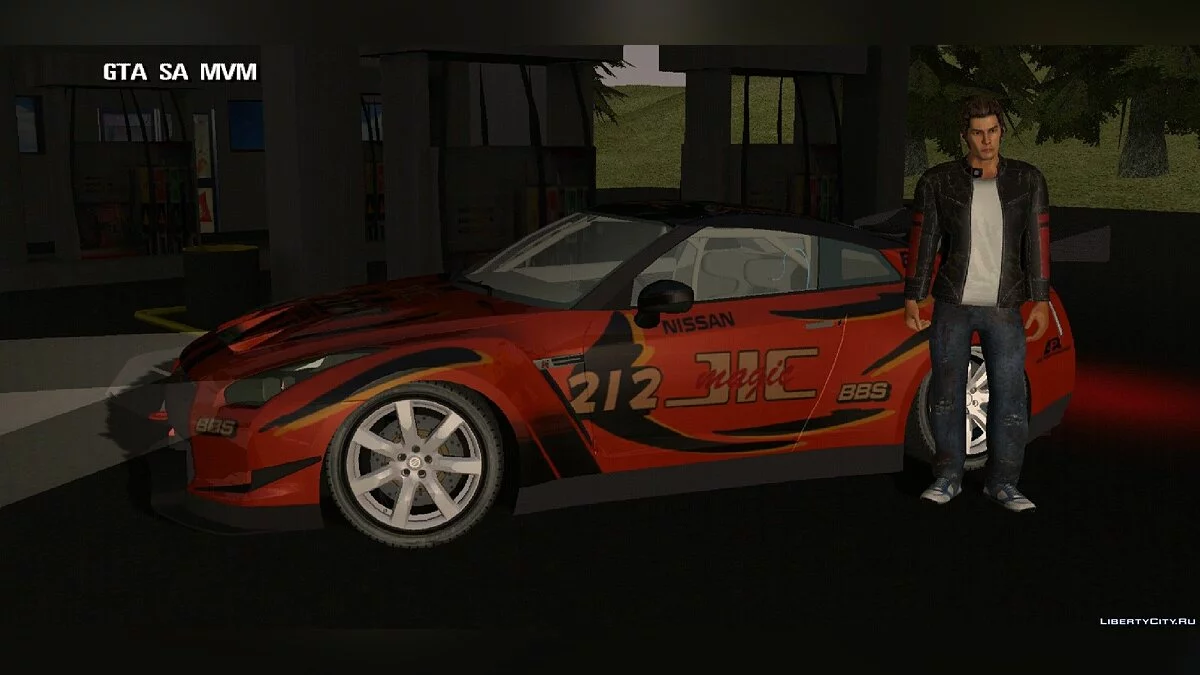 Nissan GT-R R35 + комплект винилов / GTA San Andreas (iOS, Android)