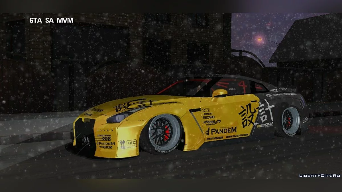 Nissan GT-R R35 + комплект винилов / GTA San Andreas (iOS, Android)