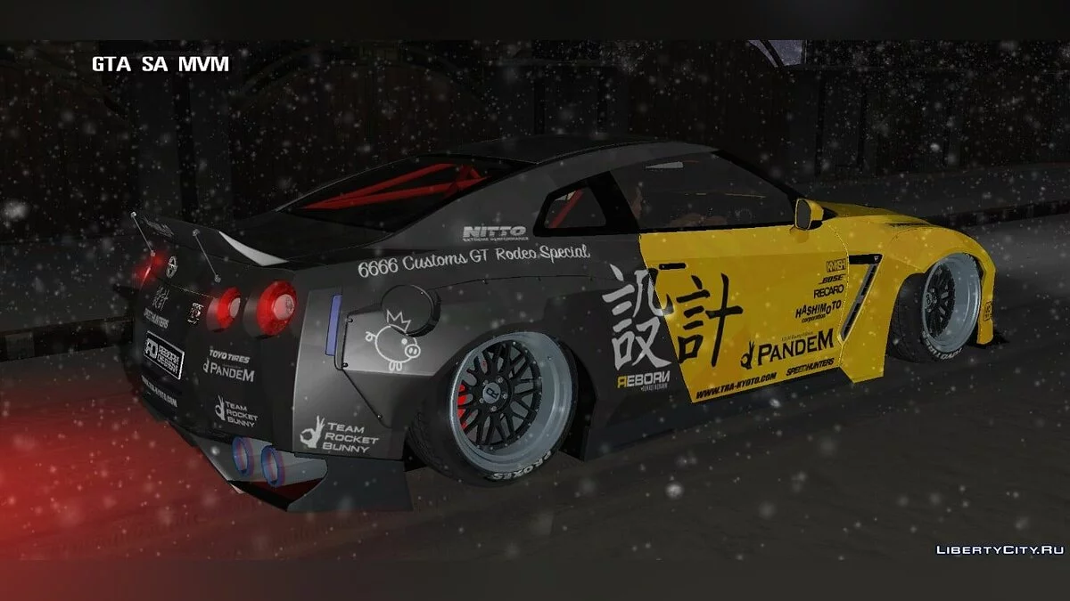 Nissan GT-R R35 + комплект винилов / GTA San Andreas (iOS, Android)