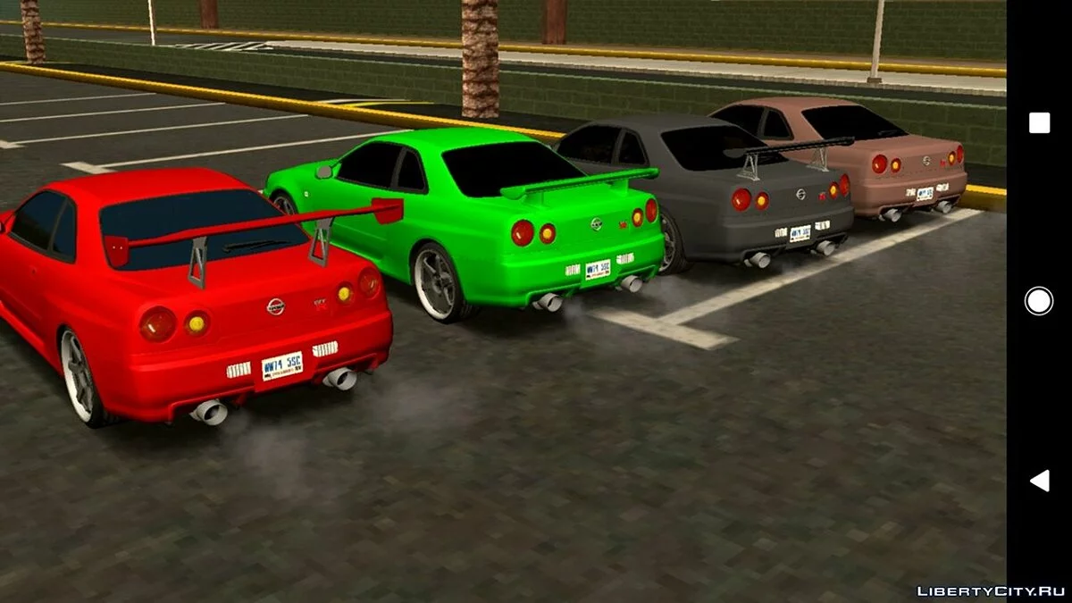 Nissan Skyline GT-R R34 v3.0 (только DFF) / GTA San Andreas (iOS, Android)