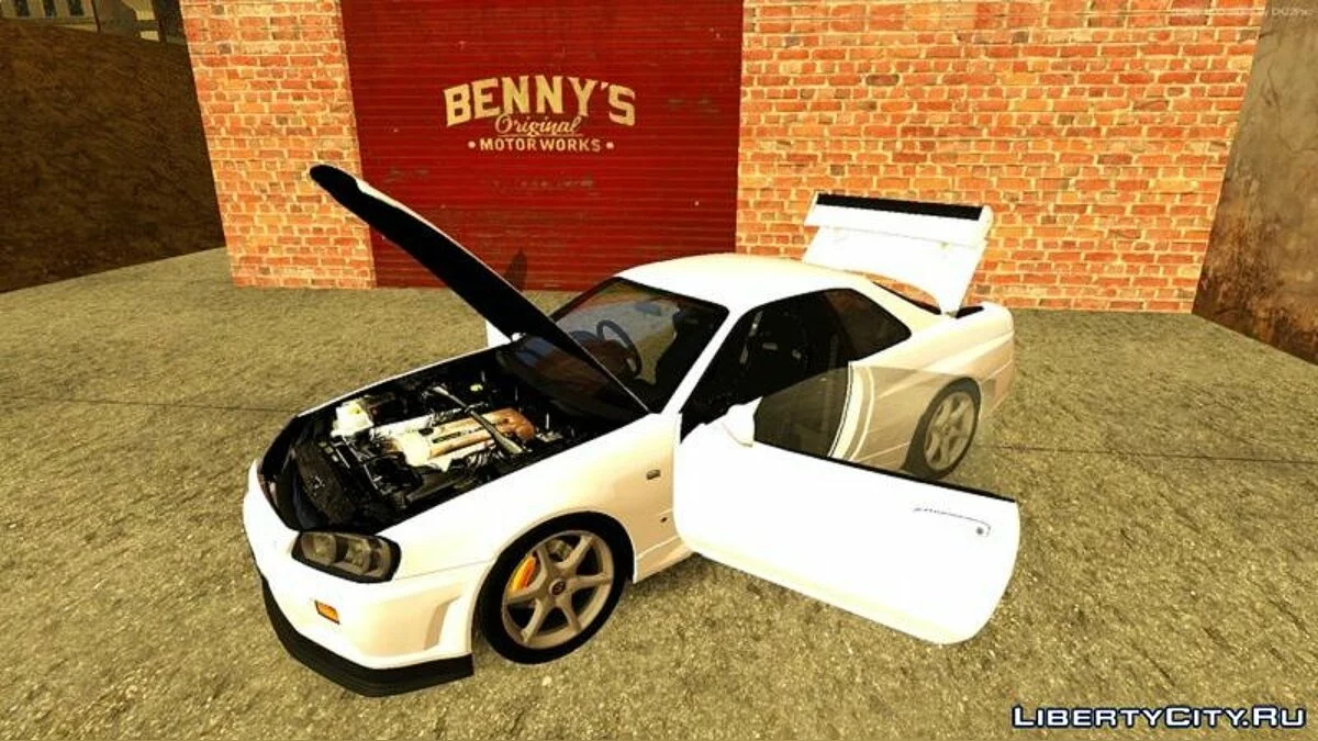 Nissan Skyline GTR R34 M-Spec Nur [PC and Mobile] / GTA San Andreas (iOS, Android)