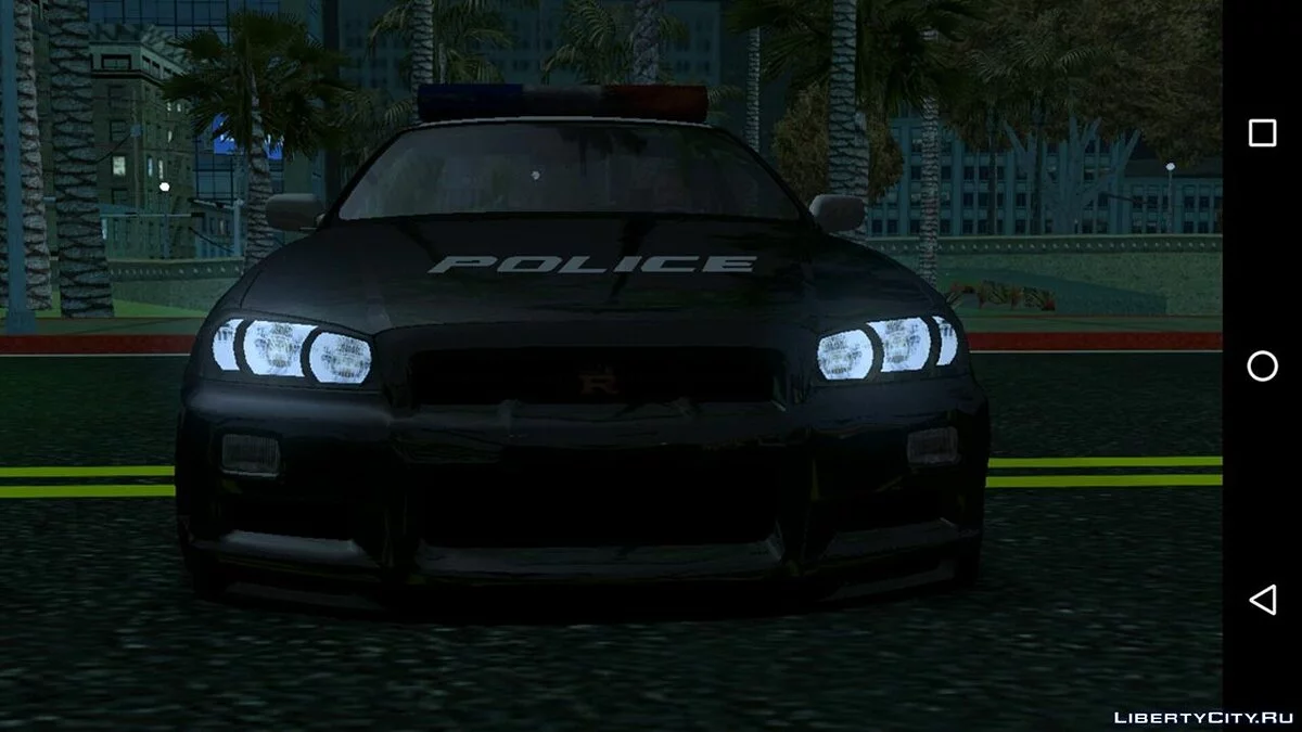 Nissan Skyline R32/34 Police (только DFF) / GTA San Andreas (iOS, Android)