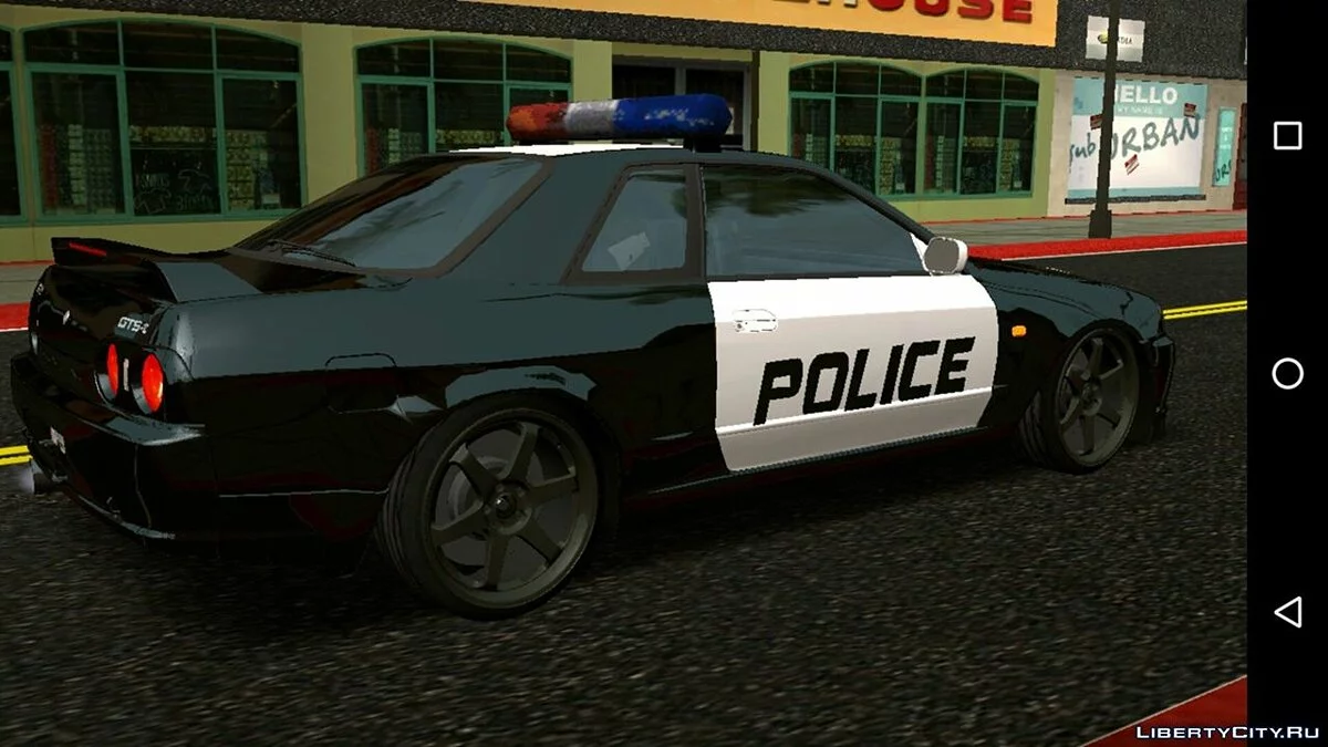 Nissan Skyline R32/34 Police (только DFF) / GTA San Andreas (iOS, Android)