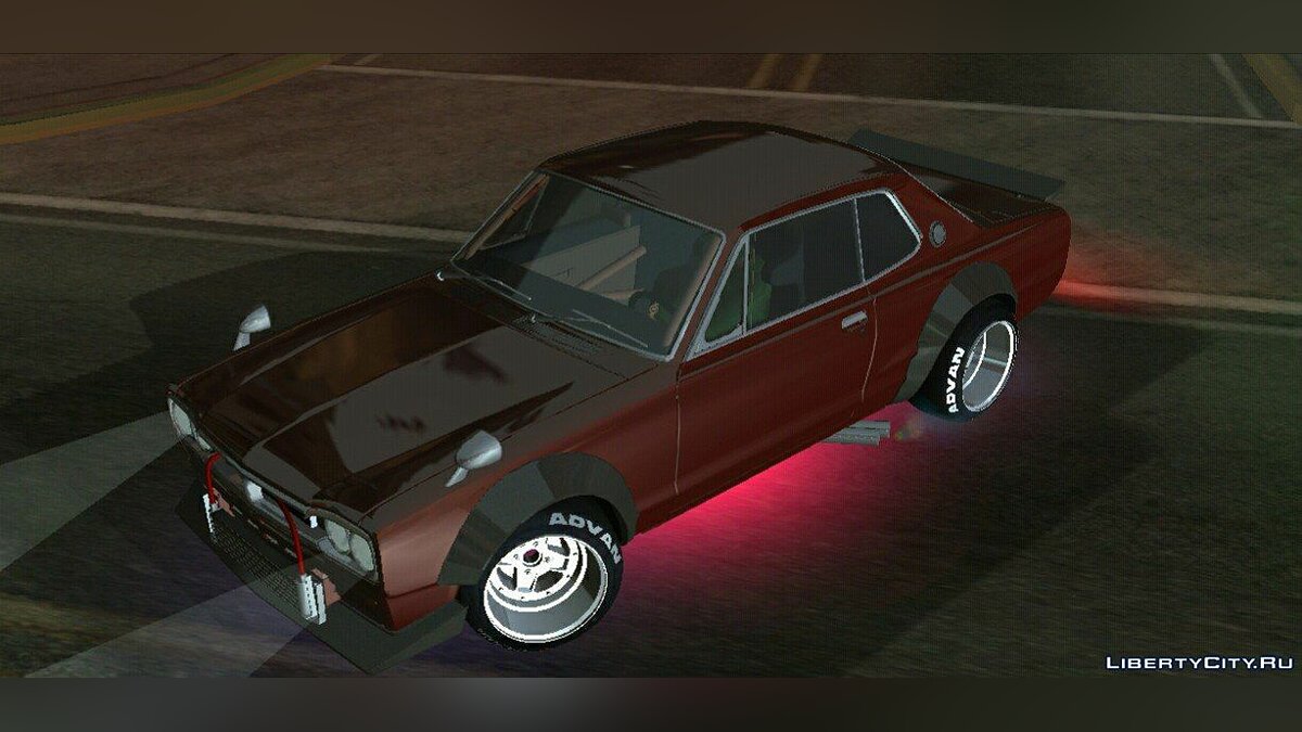 Скачать Nissan Skyline 2000GT-R DRIFT ED (только DFF) для GTA San Andreas  (iOS, Android)