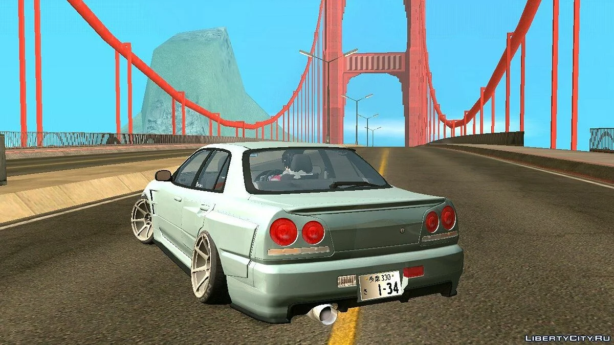 Nissan Skyline ER34 wide body (только DFF) / GTA San Andreas (iOS, Android)