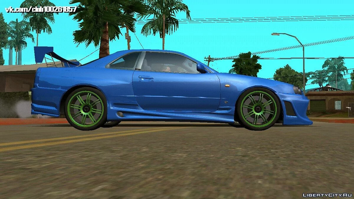 Nissan Skyline GTR-34 Tuning (только DFF) / GTA San Andreas (iOS, Android)