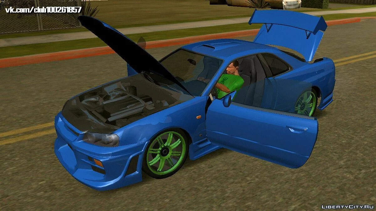 Nissan Skyline GTR-34 Tuning (только DFF) / GTA San Andreas (iOS, Android)