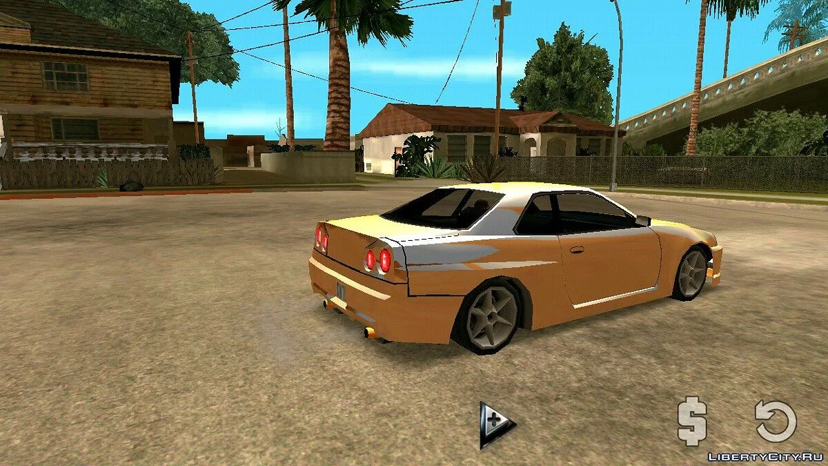 Nissan Skyline — хромированный корпус (только DFF) / GTA San Andreas (iOS, Android)