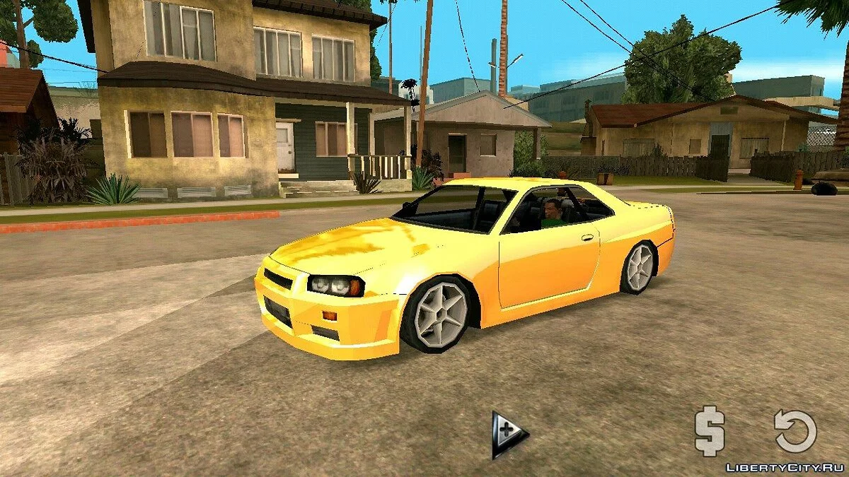 Nissan Skyline — хромированный корпус (только DFF) / GTA San Andreas (iOS, Android)