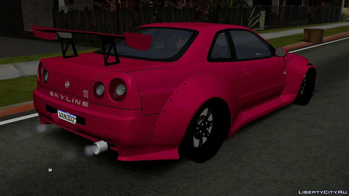 Nissan Skyline R34 Wide Body (только DFF) / GTA San Andreas (iOS, Android)