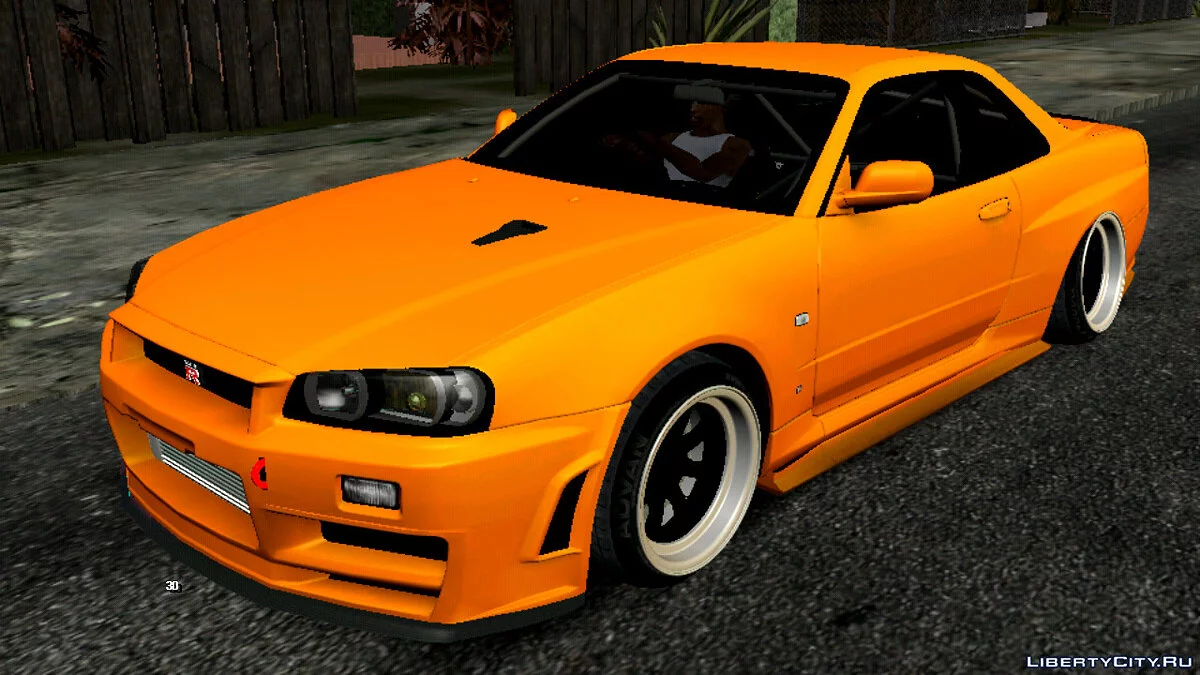 Nissan GT-R 34 / GTA San Andreas (iOS, Android)