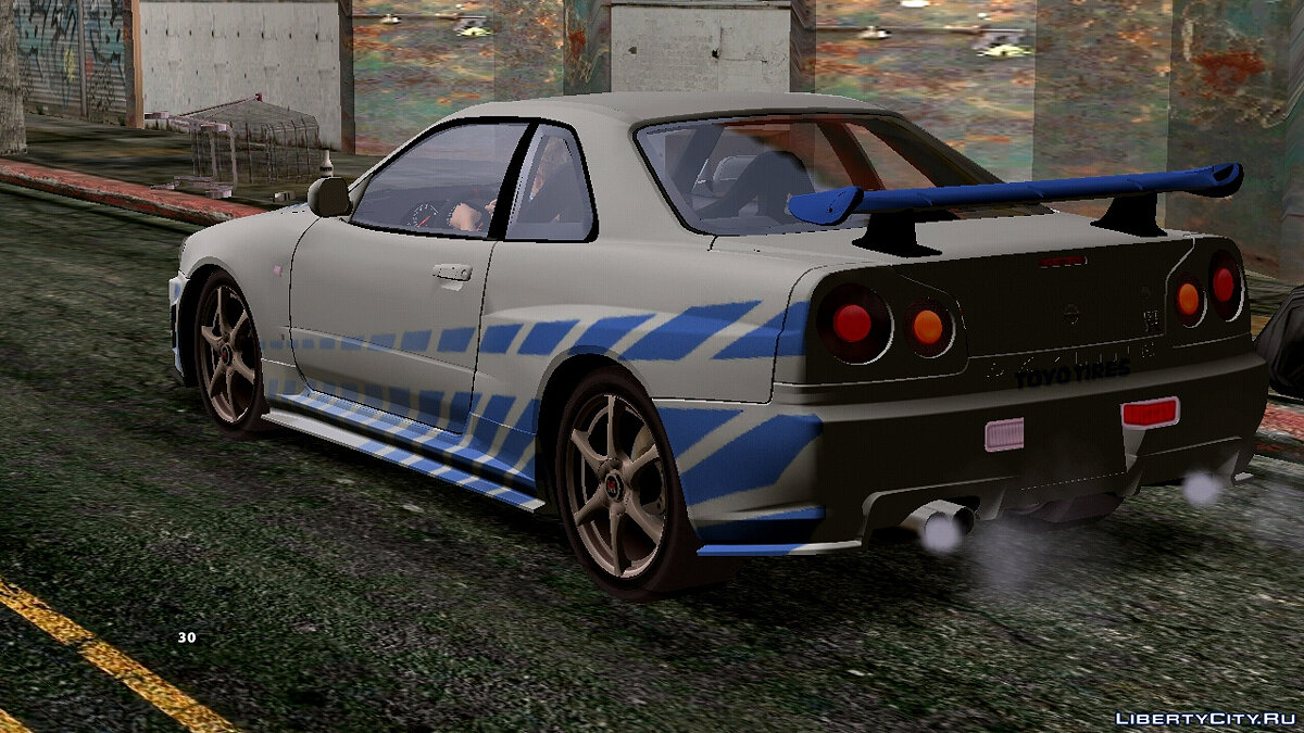 Скачать Nissan Skyline GTR R34 V-Spec 2 для GTA San Andreas (iOS, Android)