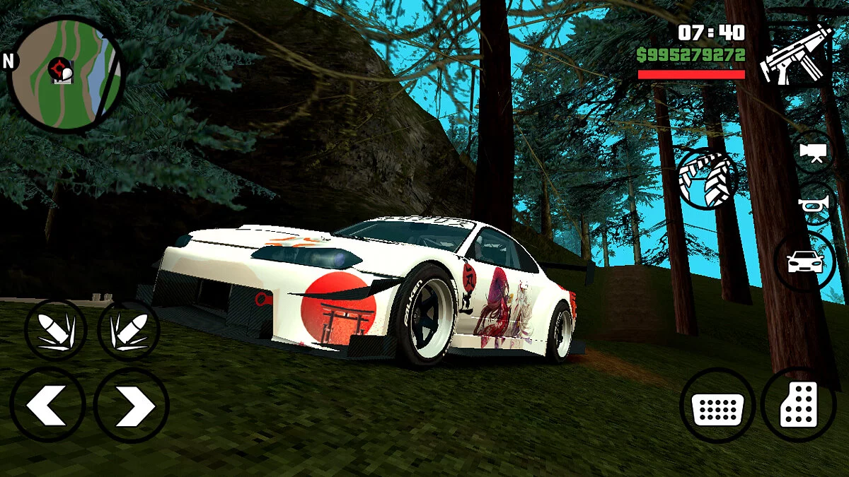 Nissan Silvia S15 Anime Livery / GTA San Andreas (iOS, Android)